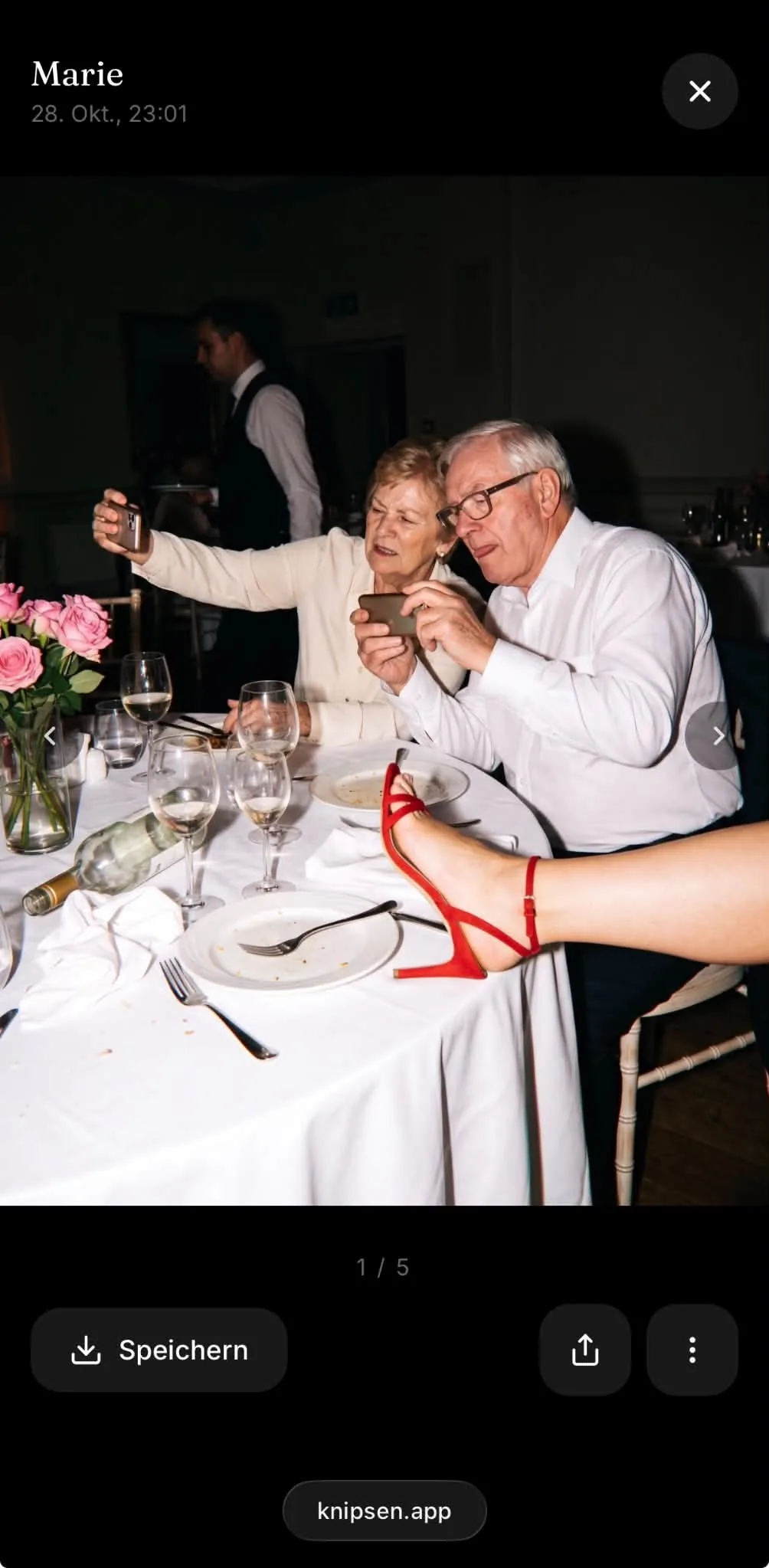 Vorschau eines einzelnen Fotos in der Knipsen-App