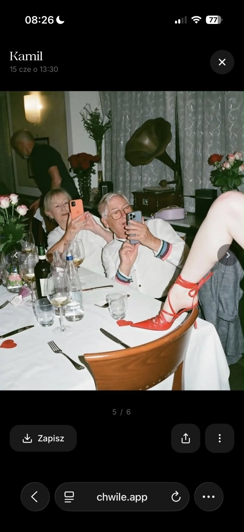 Vorschau eines einzelnen Fotos in der Knipsen-App